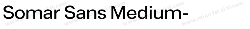 Somar Sans Medium字体转换